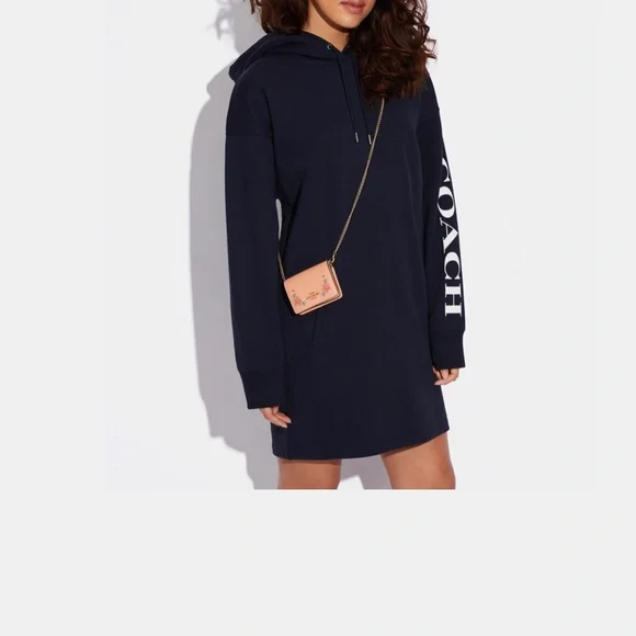 COACH Mini Wallet On A Chain With Floral Whipstitch BRAND NEW WITH TAGS - Picture 2 of 12